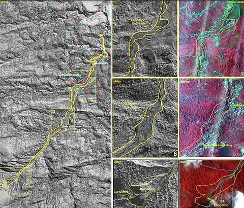 Wayanad landslides impact map